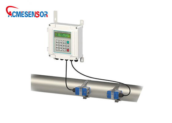 벽 마운트 디지털 초음파 유량계 DN80-DN200 4-20mA 릴레이 알람 초음파 깊이 센서